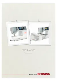 Notice BERNINA 535 E Machine à coudre