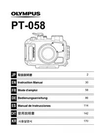 Notice OLYMPUS PT058 Autres accessoires pour appareil photo