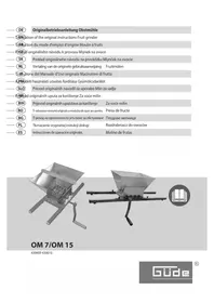 Notice Güde OM 7 Moulin à fruits