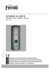 Notice FERROLI ECOGEO H2 SP Chauffe-eau