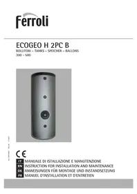 Notice FERROLI ECOGEO H2 PC Chauffe-eau