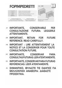 Notice Foppapedretti BIRBANTE Table