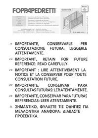 Notice Foppapedretti PICCOLI AMICI Table