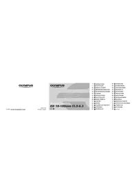 Notice OLYMPUS ZUIKO DIGITAL ED 18180MM 1:3.56.3 Objetiva