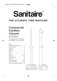 Notice Sanitaire TRACER SC7100A Vacuum Cleaner