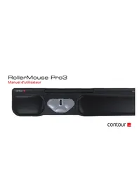 Notice Contour Design ROLLERMOUSE PRO3 PLUS Souris