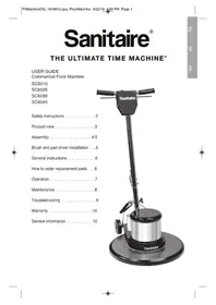 Notice Sanitaire SC6010D Nettoyant pour sol