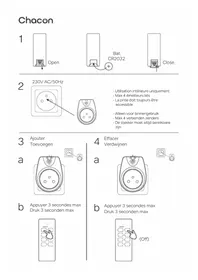 Notice CHACON 54661 Prise électrique télécommandée