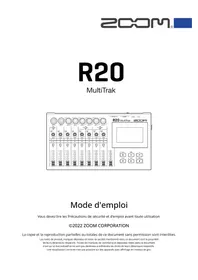 Notice ZOOM R20 Enregistreur de voix