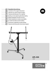 Notice Güde GTL 335 Support de moteur