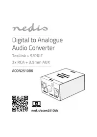 Notice NEDIS ACON2510BK Digitální audio převodník