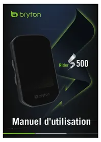 Notice Bryton RIDER S500 Compteur de vélo