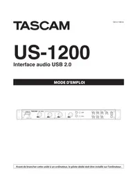 Notice TASCAM US1200 Enregistreur audio