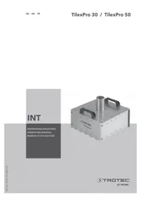 Notice TROTEC TILEXPRO 50 Générateur de fumée