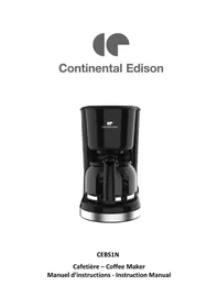 Notice CONTINENTAL EDISON CEBS1N Machine à café