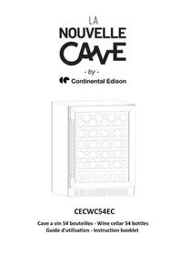 Notice CONTINENTAL EDISON CECWC54EC Cave à vin