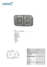 Notice CATA CB2 évier