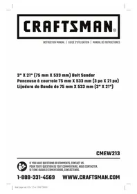 Craftsman CMEW213 - Ponceuse