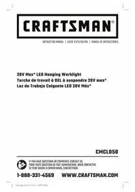 Notice Craftsman CMCL050B Lampe de travail