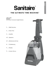 Notice Sanitaire RESTORE SC6100A Vacuum Cleaner