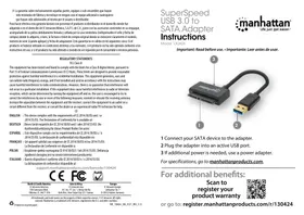 Notice MANHATTAN 130424 Adaptateur USB