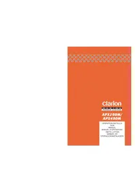 Notice CLARION APX490M