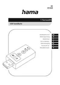 Notice HAMA 7.1 SURROUND 051620 Carte son
