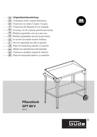 Notice Güde GPT 80 V Table de jardinage