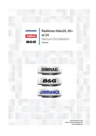Notice LOWRANCE HALO24 Radar marine