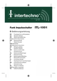 Notice Intertechno ITL1001 Fjarstýring
