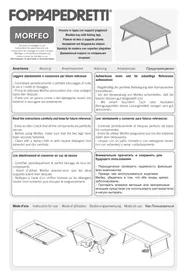 Notice Foppapedretti MORFEO Table pliante
