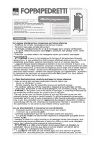 Notice Foppapedretti ILMETTIMPIEGA ELETTRICO Sèche-linge électrique