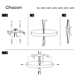 Notice CHACON 21076 Éclairage