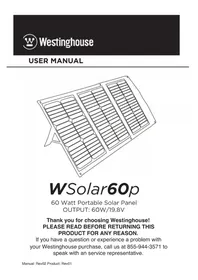Notice WESTINGHOUSE WSOLAR60P Battery charger