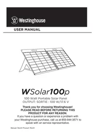 Notice WESTINGHOUSE WSOLAR100P Solar panel