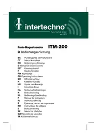 Notice Intertechno ITM200 Diaľkové ovládanie