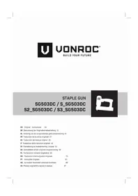Notice Vonroc SG503DC Agrafeuse électrique