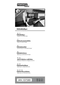 Notice POWERFIX IAN 107580 Pied à coulisse numérique