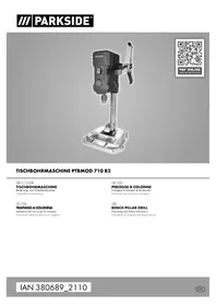 Notice PARKSIDE PTBMOD 710 B2 Bohrmaschine