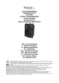 Notice IBIZA SOUND SLK8 Haut-parleur