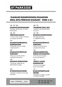 Notice PARKSIDE PDBK 3 A1 Boor