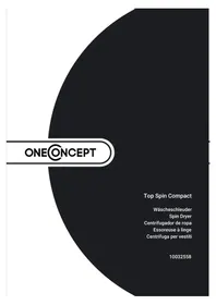 Notice OneConcept TOP SPIN COMPACT Asciugatrice