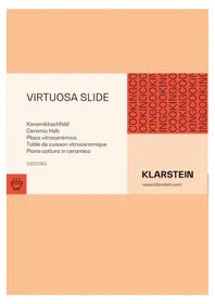 Notice Klarstein VIRTUOSA SLIDE Plaque de cuisson