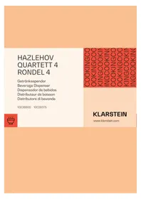 Notice OneConcept HAZLEHOV RONDEL 4 Distributeur de boisson