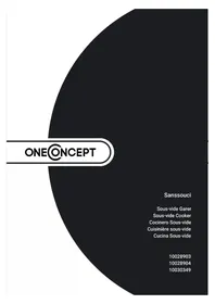 Notice OneConcept SANSSOUCI Macchina sottovuoto
