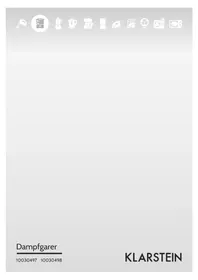 Notice Klarstein STEAM SPA Cuiseur vapeur