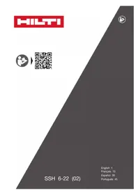 Notice HILTI SSH 622 Saw