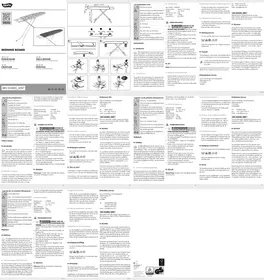 Notice AQUAPUR IAN 353405 Table de repassage