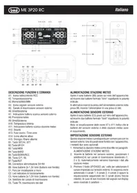 Notice Trevi ME 3P20 RC Station Météo