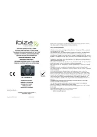 Notice IBIZA SOUND PORT85VHFBT Système hifi